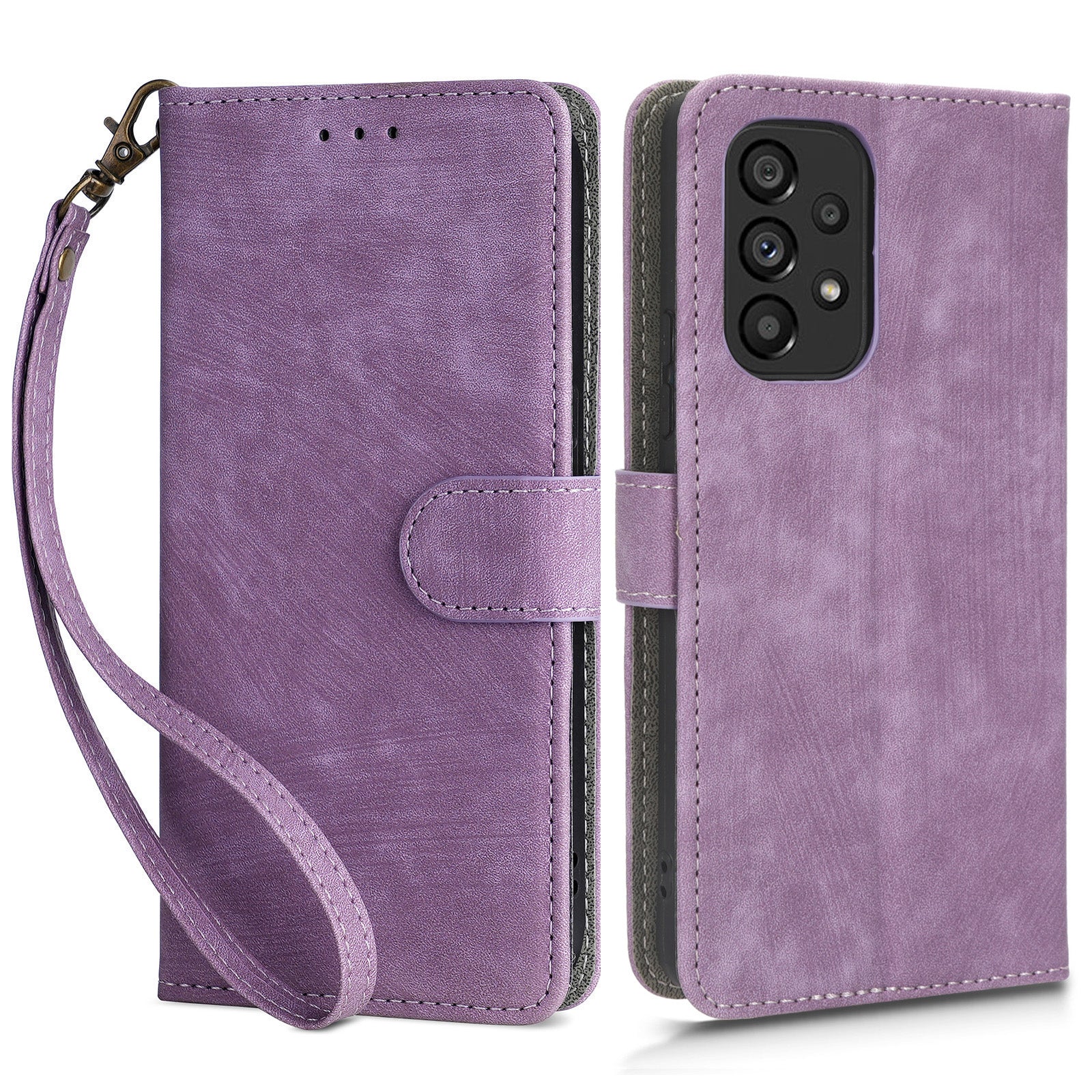 For Samsung Galaxy A73 5G RFID Blocking Leather Anti-drop Phone Case Flip Stand Wallet Cover with Hand Strap For Samsung Galaxy A73 5G RFID Blocking Leather Anti-drop Phone Case Flip Stand Wallet Cover with Hand Strap